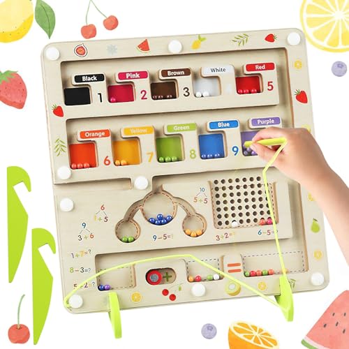 dellyy Montessori Magnetspiel Labyrinth, Magnetspiel Labyrinth, Montessori Spielzeug ab 3 4 5 6 Jahre, Holzspielzeug Kinderspielzeug Lernspiele Busy Board dellyy Montessori Magnetspiel Labyrinth, Magnetspiel Labyrinth, Montessori Spielzeug ab 3 4 5 6 Jahre, Holzspielzeug Kinderspielzeug Lernspiele Busy Board von dellyy