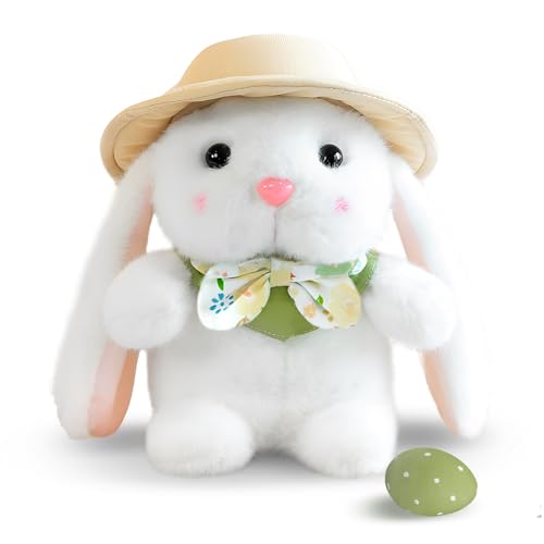 dellyy Kuscheltier Hase, Plüschhasen Ostern, Plüschtier Hase, Plüsch Spielzeug, Osterhase Plüschtier, zum Kuscheln und Spielen, Plüsch Hase, Stofftier Hase für Jungen, Mädchen von dellyy