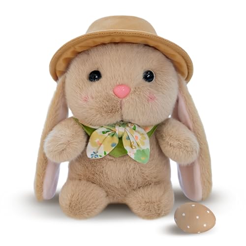 dellyy Kuscheltier Hase, Plüschhasen Ostern, Plüschtier Hase, Plüsch Spielzeug, Osterhase Plüschtier, zum Kuscheln und Spielen, Plüsch Hase, Stofftier Hase für Jungen, Mädchen von dellyy