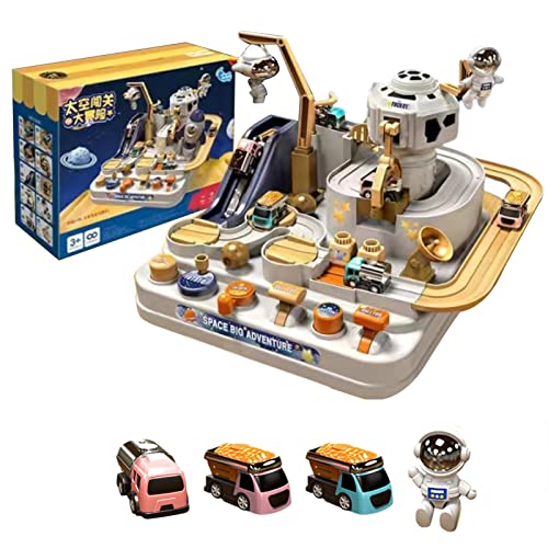 Adventure Space Car Adventure Lernspielzeug, Race Track Toy, Race Tracks Car Toys für Kinder von 3 bis 5 Jahren, Geburtstagsgeschenke für Kinder von 3 bis 5 Jahren Delr von delr