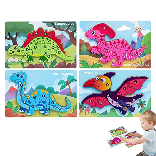 Dinosaurier Holzpuzzle für Kinder, 3D Holzpuzzle für die Kleinsten, Lernspielzeug Dinosaurier Lernspielzeug Set Lernspielzeug für Kinder Lernspielzeug im Vorschulalter Puzzle Delr Dinosaurier Holzpuzzle für Kinder, 3D Holzpuzzle für die Kleinsten, Lernspielzeug Dinosaurier Lernspielzeug Set Lernspielzeug für Kinder Lernspielzeug im Vorschulalter Puzzle Delr von delr