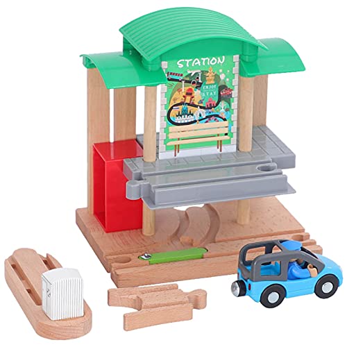 Einführung zur Eisenbahn, Holzwege für Züge, Zubehör für Endbühnen, Züge, Autos, Spielzeug - Geburtstagsgeschenk für und Mädchen, 3 Jahre Delr Einführung zur Eisenbahn, Holzwege für Züge, Zubehör für Endbühnen, Züge, Autos, Spielzeug - Geburtstagsgeschenk für und Mädchen, 3 Jahre Delr von delr