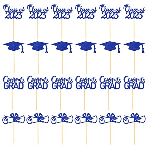 Graduation Cupcake Topper - 24 Stück Graduation Cupcake Topper - Glitter Cake Topper Herzlichen Glückwunsch Grad Cake Topper Graduation Klasse 2023 Abschlussfeier für Dekoration Delr Graduation Cupcake Topper - 24 Stück Graduation Cupcake Topper - Glitter Cake Topper Herzlichen Glückwunsch Grad Cake Topper Graduation Klasse 2023 Abschlussfeier für Dekoration Delr von delr