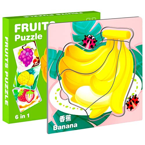 Kognitives Puzzle für die Kleinen | Early Cognition Puzzle Spielzeug aus Holz - Holzpuzzle Spiele zum Lernen, Geburtstagsgeschenke Weihnachten im Vorschulalter für Delr von delr