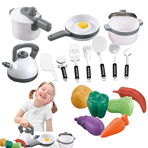 Küchenset für Kinder, 18-teiliges Küchenset zum Spielen von Spielzeug | Küchen- und Backset, Küchenutensilien zum Schneiden von Gemüse, Spielen mit Essen für Lernspielzeug Delr Küchenset für Kinder, 18-teiliges Küchenset zum Spielen von Spielzeug | Küchen- und Backset, Küchenutensilien zum Schneiden von Gemüse, Spielen mit Essen für Lernspielzeug Delr von delr
