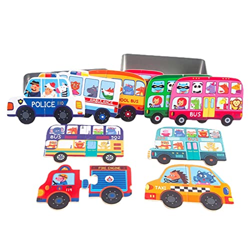 Mathematik-Puzzle – Animal Bus Puzzle Zahlenkombinationsspiel Intelligenztraining und Antwort, interaktives Spiel für Eltern-Kind-Familien für Kinder im Klassenzimmer Delr von delr