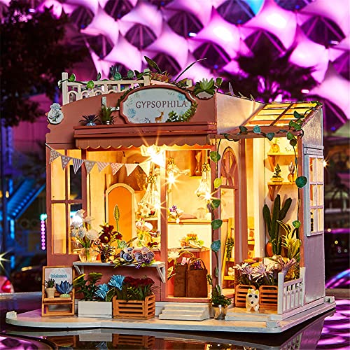 Puppenhaus, handgefertigt, Loft, 3D, mit Musik, LED-Licht, Mini-Kabine für , Geschenk, Geburtstag, Valentinstag, für Kinder, natürlich Delr Puppenhaus, handgefertigt, Loft, 3D, mit Musik, LED-Licht, Mini-Kabine für , Geschenk, Geburtstag, Valentinstag, für Kinder, natürlich Delr von delr