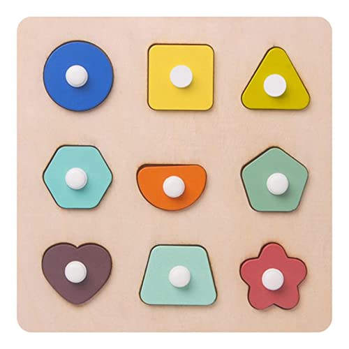 Zahlen Holz – Lernbrett des Puzzlespielzeugs der Zahlen/Form | Erkennungsspielzeug, geometrische Formen, Brett, Spielzeug Delr von delr