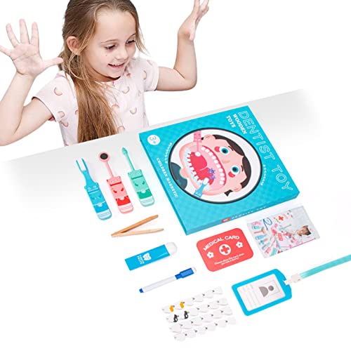 Zahnarzt Spielzeug - Zahnarzt Kit für Kinder mit Spiegel für Mundhöhle | Gefälschte Zahnarzt-Spielzeuge Set Anfangsentwicklung Intellektuelles Spiel Rollenspiel Kostüm Delr Zahnarzt Spielzeug - Zahnarzt Kit für Kinder mit Spiegel für Mundhöhle | Gefälschte Zahnarzt-Spielzeuge Set Anfangsentwicklung Intellektuelles Spiel Rollenspiel Kostüm Delr von delr