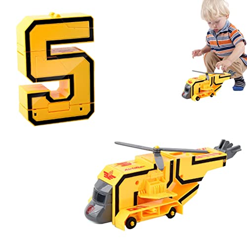 delr Anzahl Mathematik-Spielzeug, Anzahl Roboter, Spielzeug für Kinder, Anzahl Bots, Block, Anzahl Bots, Anzahl Roboter, Lernspielzeug, Geschenke für Kinder von delr