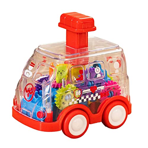 delr Auto zurückziehen,Durchsichtiges Ziehspielzeug für Kleinkinder - Cartoon Pressing Gear Car, Inertial Pullback Car, Pressure Glide Car Lernspielzeug, Prizes Box Toy Rando Color delr Auto zurückziehen,Durchsichtiges Ziehspielzeug für Kleinkinder - Cartoon Pressing Gear Car, Inertial Pullback Car, Pressure Glide Car Lernspielzeug, Prizes Box Toy Rando Color von delr