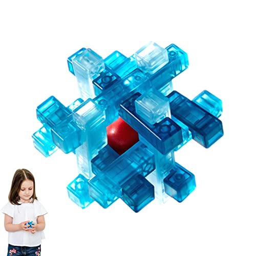 delr Block-Puzzle, mehrfarbig, mit Schloss, Entwirr-Spielzeug, sensorisches Lernspiel, zum Testen von delr