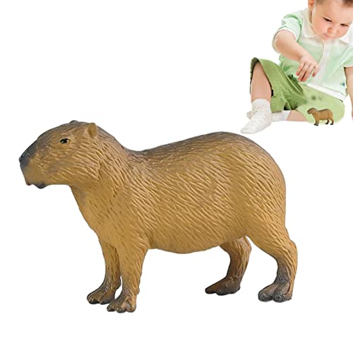delr Carpincho Figur – Kleine Figur sitzend/stehend | Lernspielzeug für Waldtiere | niedliche Figuren für und Mädchen von delr