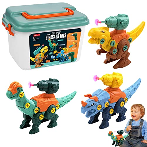 delr Dinosaurierspielzeug zerlegen | Dinosaurier Spielzeug zerlegen mit Schraubendreher | 360° drehbares Konstruktionsspielzeug für Kinder mit Schraubendreher Geburtstagsgeschenke für Osterfeiern delr Dinosaurierspielzeug zerlegen | Dinosaurier Spielzeug zerlegen mit Schraubendreher | 360° drehbares Konstruktionsspielzeug für Kinder mit Schraubendreher Geburtstagsgeschenke für Osterfeiern von delr