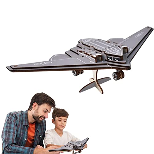 delr Flugzeug Puzzle - Flugzeugmodell Kit zum Bauen | Lustiges und pädagogisches Spielzeug DIY H-20 Stealth Bomber Holzbausatz STEM Spielzeug Puzzlespiel Handwerk delr Flugzeug Puzzle - Flugzeugmodell Kit zum Bauen | Lustiges und pädagogisches Spielzeug DIY H-20 Stealth Bomber Holzbausatz STEM Spielzeug Puzzlespiel Handwerk von delr