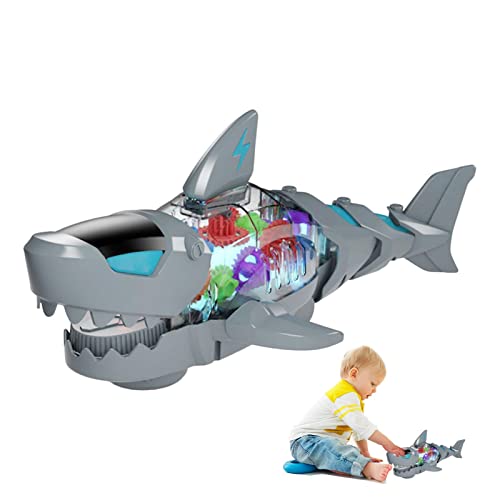 delr Hai-Getriebe - Haie Mechanische Getriebe für Kinder, Megalodon Shark, Deep Sea Creatures, pädagogisches Geschenk für Kinder, Spiel delr Hai-Getriebe - Haie Mechanische Getriebe für Kinder, Megalodon Shark, Deep Sea Creatures, pädagogisches Geschenk für Kinder, Spiel von delr
