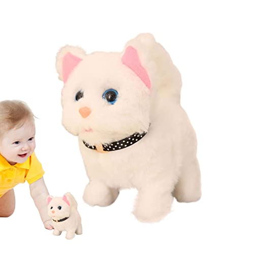 delr Interaktive Plüschkatze, elektrisches Roboter-Spielzeug für Simulation, bellende Katze - Neuheit elektronische Katze, elektronisches Geschenk für Katzen Roboter für Haustiere für Kinder delr Interaktive Plüschkatze, elektrisches Roboter-Spielzeug für Simulation, bellende Katze - Neuheit elektronische Katze, elektronisches Geschenk für Katzen Roboter für Haustiere für Kinder von delr