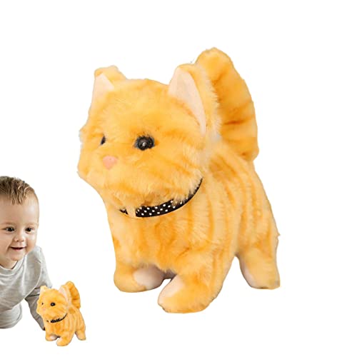 delr Interaktive Plüschkatze, interaktives Katzenspielzeug mit Plüschtieren, die mit Ton gehen - Neuheit elektronische Katze, elektronisches Geschenk für Roboter Katzen für Haustiere delr Interaktive Plüschkatze, interaktives Katzenspielzeug mit Plüschtieren, die mit Ton gehen - Neuheit elektronische Katze, elektronisches Geschenk für Roboter Katzen für Haustiere von delr