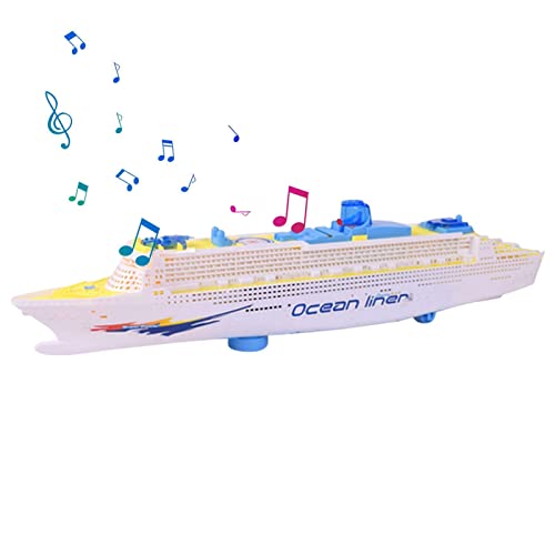 delr Kreuzfahrtschiff - Dreidimensionaler Tafelaufsatz für Kreuzfahrten mit bunter Licht und Sound, nautische Dekoration Voyage Ocean, Zubehör für Themenpartys für Kinder delr Kreuzfahrtschiff - Dreidimensionaler Tafelaufsatz für Kreuzfahrten mit bunter Licht und Sound, nautische Dekoration Voyage Ocean, Zubehör für Themenpartys für Kinder von delr