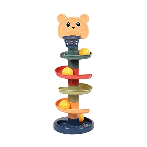delr Kugeln für Kleinkinder, rotierendes Lernspielzeug, Drop and Go, Spiel, frühes Lernspielzeug für Babys und Kleinkinder zum Geburtstag von delr