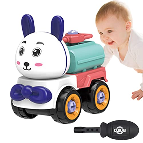 delr Montageauto für Kinder,Niedliches Haustier-Lkw Transportauto Spielzeug | Feinmotorik Spielzeug Konstruktions-Lernspielzeug Geschenke von delr