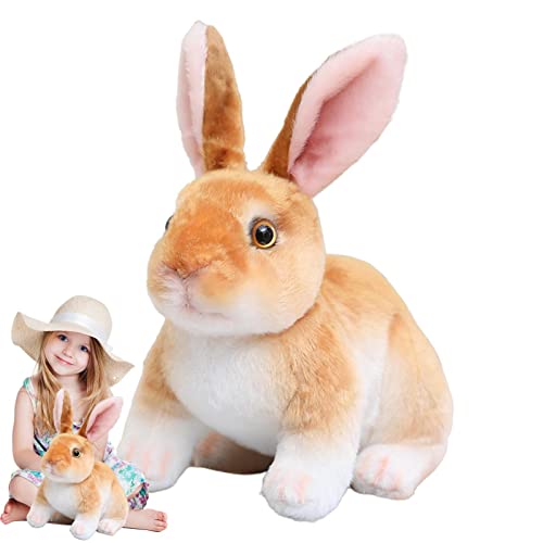 delr Ostern Plüschtier, Hase, sitzend und stehend – Nature World Plüschtiere für Mädchen, super süße Puppe, Geschenk von delr
