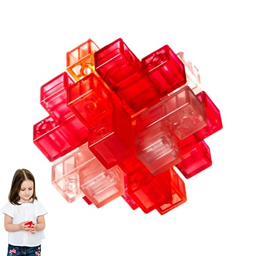delr Puzzle, Lock Brain, Kinder Mind Game Logic Test Hand, Puzzle, Lernspielzeug für Challenge Halloween Christmas Favor von delr