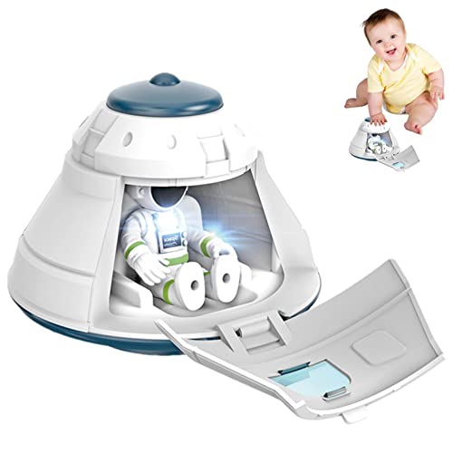 delr Raumschiff Spielzeug - Doppeltür-Design Raketenschiff Spielzeug | Rocket Ship Toys Space Shuttle Astronaut Figuren Raumstation für Jungen 1-5 von delr