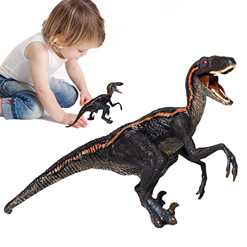 delr Realistische Dinosaurier | Lebensechte Velociraptor-Dinosaurier-Figuren mit beweglichen Kiefern | Sammelfiguren Dinosaurier Spielzeug für Kinder zur Bildung von Kindern delr Realistische Dinosaurier | Lebensechte Velociraptor-Dinosaurier-Figuren mit beweglichen Kiefern | Sammelfiguren Dinosaurier Spielzeug für Kinder zur Bildung von Kindern von delr