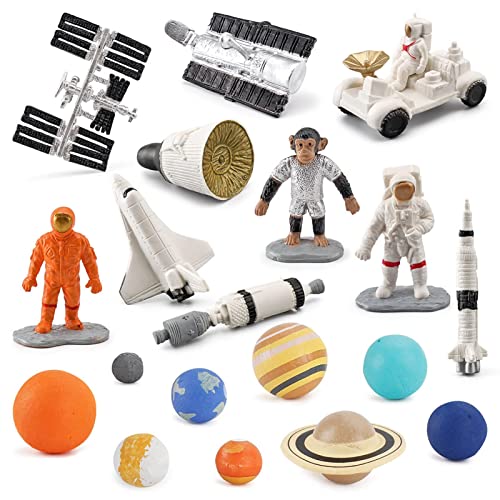 delr Solar-Planetenkugeln, 19 Stück Solar-Planeten Schreibtischdekoration, Astronaut Rakete für Kinder, Dekoration für Geburtstagsfeiern im Solarraum delr Solar-Planetenkugeln, 19 Stück Solar-Planeten Schreibtischdekoration, Astronaut Rakete für Kinder, Dekoration für Geburtstagsfeiern im Solarraum von delr