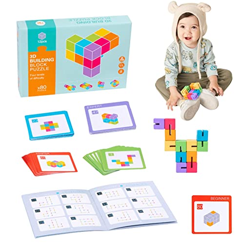 delr Stapelblöcke | Stapelbare Blöcke aus Lernholz, Puzzle Block 3D, 40 Karten mit fortgeschrittenen Problemen auf zwei Seiten, 80 Fragen 4 Arten von Fragen für Kinder von 3 Jahren delr Stapelblöcke | Stapelbare Blöcke aus Lernholz, Puzzle Block 3D, 40 Karten mit fortgeschrittenen Problemen auf zwei Seiten, 80 Fragen 4 Arten von Fragen für Kinder von 3 Jahren von delr