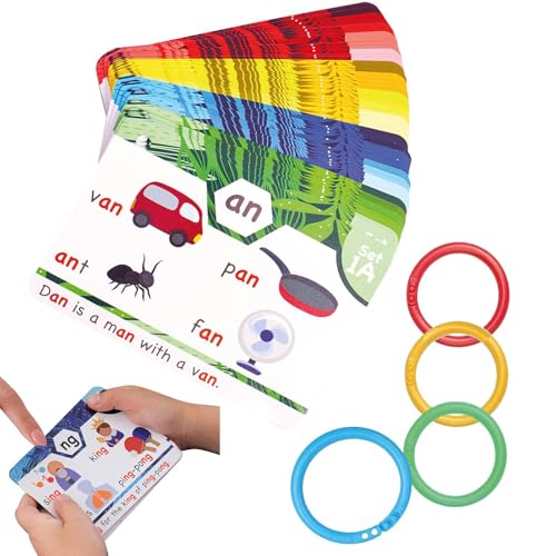 Demaxiyad Phonetik, Phonics Lernkarten Für Kinder, 20 Lernstufen zum Lesen Lernen, CVC Mischungen & Lange Vokale, Interaktive Lernspiele, für Kindergarten, 1. Klasse, 2. Klasse​ von demaxiyad