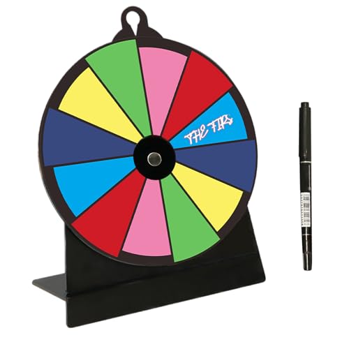 Demaxiyad Preisrad, Spiel Drehscheibe Mit Ständer, Wiederverwendbarer Drehteller, Preisrad Spielzeug, für Messen, Vergnügungsparks, Spendenaktionen, Supermärkte, Partys von demaxiyad