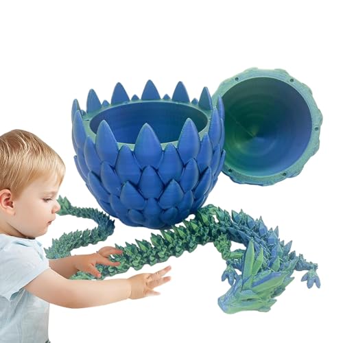 Kristalldrachen-Zappelspielzeug, Dragons Spielzeug, Drachen Figuren, 3D-gedrucktes Fidget-Spielzeug, Sensorisches Ei-Spielzeug, Realistische 3D-Druck-Drachen-Zappelspielzeuggeschenke Für Kinder von demaxiyad