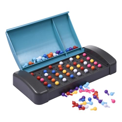 Mastermind Spiel 3D-Rätsel-Puzzlespiel, Code Breaker Spiel, Code Breaking Mastermind Game, Mini Montessori Brettspiel Intelligentes Spielzeug Pädagogische Code Finder Strategiespiel Denkspiel von demaxiyad