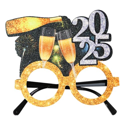 demaxiyad 2025 Brillen für Neujahr, Glitzer-Neujahrsbrille, Papier-Partys, Brillen – kreative Kostüm-Brille, Silvesterpartys, Zubehör für Damen und Herren demaxiyad 2025 Brillen für Neujahr, Glitzer-Neujahrsbrille, Papier-Partys, Brillen – kreative Kostüm-Brille, Silvesterpartys, Zubehör für Damen und Herren von demaxiyad