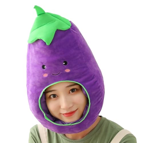 demaxiyad Auberginenhut, Kostüm für Erwachsene, Aubergine, Plüsch-Kopfbedeckung, Cartoon-Dekoration, für Ostern, Anime, Cosplay, Fotografie-Zubehör und Weihnachten demaxiyad Auberginenhut, Kostüm für Erwachsene, Aubergine, Plüsch-Kopfbedeckung, Cartoon-Dekoration, für Ostern, Anime, Cosplay, Fotografie-Zubehör und Weihnachten von demaxiyad