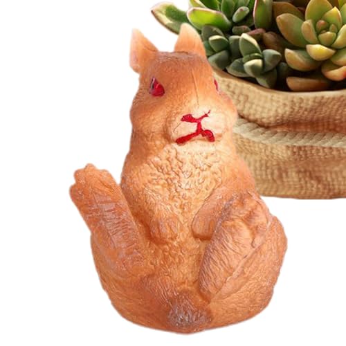 demaxiyad Bunny Cake Toppers Bunny Figur, Realistische Realistische Osterhasen Figuren, Kleine Hasenstatue, Pädagogisches Tierspielzeug für Vorschulalter, Schule, Muttertag von demaxiyad