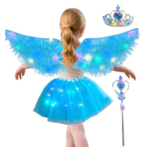 demaxiyad Engelsflügel Kinder,Leuchtendes Engel Kostüm | Festkleider Für Bühnenauftritte Hochzeitsfeier Halloween Party Karneval demaxiyad Engelsflügel Kinder,Leuchtendes Engel Kostüm | Festkleider Für Bühnenauftritte Hochzeitsfeier Halloween Party Karneval von demaxiyad