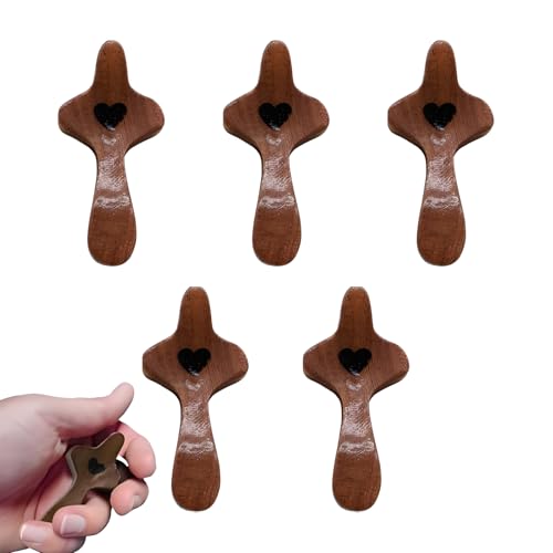 demaxiyad Fidget Cross Handheld-Holzheld-Gadgets, 5-teilig, christliches Ostern, zum Beten für Sie selbst, Familie, Freunde von demaxiyad