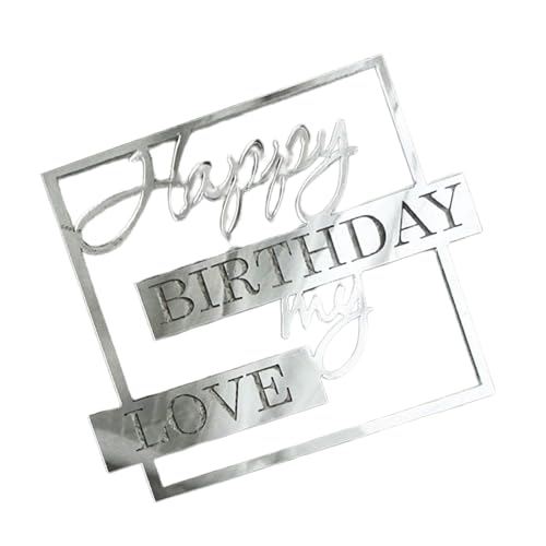 demaxiyad Happy Birthday My Love Cake Topper - Acryl Cake Topper Neuheit Einzigartige Kucheneinlage | Neuheit Einzigartige Acryl Einsatz Meine Liebe Dekoration für , Ehemann, Kinder, Eltern demaxiyad Happy Birthday My Love Cake Topper - Acryl Cake Topper Neuheit Einzigartige Kucheneinlage | Neuheit Einzigartige Acryl Einsatz Meine Liebe Dekoration für , Ehemann, Kinder, Eltern von demaxiyad