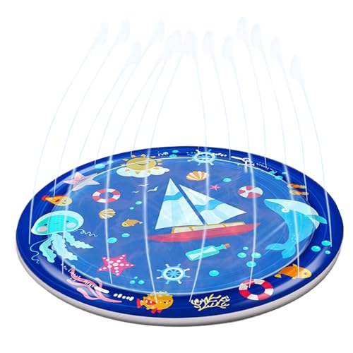 demaxiyad Hundespielmatte Mit Wassereffekt - rutschfeste Wassermatte Für Haustiere,Runde Tierische Planschmatte Für Fitnessraum Draußen Drinnen Pool Spielplatz Garten demaxiyad Hundespielmatte Mit Wassereffekt - rutschfeste Wassermatte Für Haustiere,Runde Tierische Planschmatte Für Fitnessraum Draußen Drinnen Pool Spielplatz Garten von demaxiyad