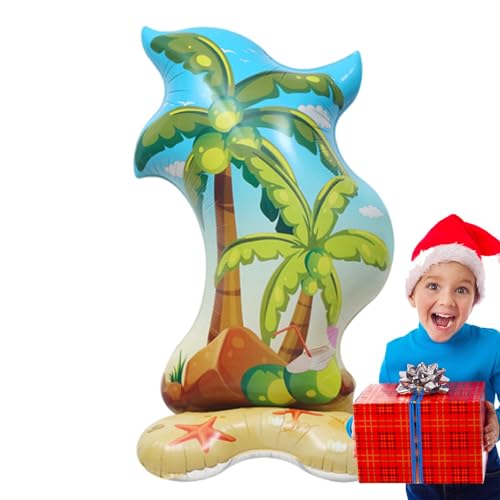 demaxiyad Palmen für , Strandparty, Aluminiumfolie, aufblasbar, niedliche Hawaii-Themen-Requisiten für Kinder, Erwachsene, hawaiianische - von demaxiyad