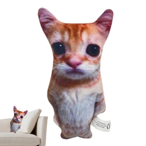 demaxiyad Plüsch-Katze, niedlich, Plüsch, realistisch, simuliert, Kissendekoration, Cartoon-Kätzchen, weich und bequem, für Erwachsene und Erwachsene demaxiyad Plüsch-Katze, niedlich, Plüsch, realistisch, simuliert, Kissendekoration, Cartoon-Kätzchen, weich und bequem, für Erwachsene und Erwachsene von demaxiyad