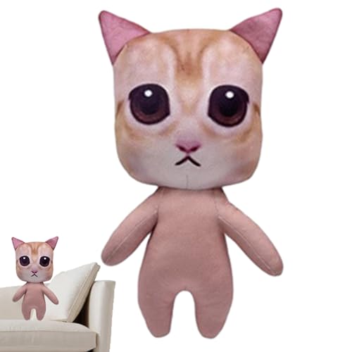 demaxiyad Plüschkatze, Plüschkatze, Plüschtier | Realistisches Simulations-Plüschspielzeug | Kissendekoration für Cartoon-Katzen, weich und bequem, für Kinder von demaxiyad