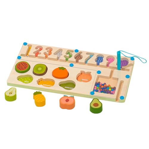 demaxiyad Puzzletafel zum Zählen, Labyrinth der Farben und Zahlen | 2-in-1 Puzzlespielzeug, kognitives Puzzlespielzeug, Lernspiel zur Zahlenabstimmung für 3 demaxiyad Puzzletafel zum Zählen, Labyrinth der Farben und Zahlen | 2-in-1 Puzzlespielzeug, kognitives Puzzlespielzeug, Lernspiel zur Zahlenabstimmung für 3 von demaxiyad