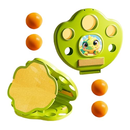demaxiyad Spielset zum Werfen und Fangen des Balls, Fangspielzeug, Ballfangspielzeug, für Hinterhof-Rasenspiele mit 2 Paddeln, Sport-Spielzeug von demaxiyad
