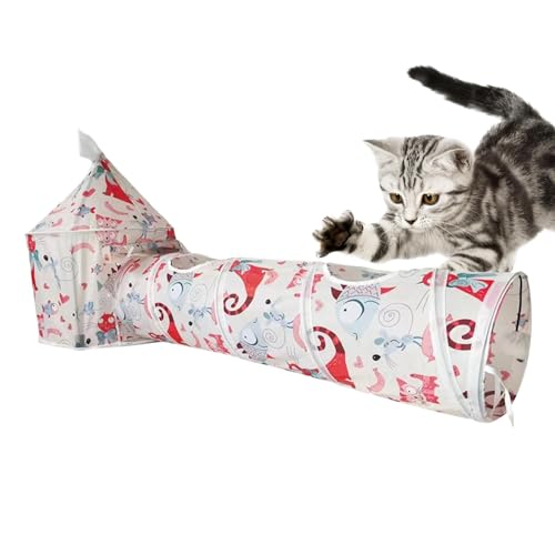demaxiyad Spieltunnel für Katzen, Tunnelzelt für Katzen – faltbares Spieltunnel für Welpen, Faltbarer Zelttunnel für Haustiere, röhrenförmiges für Katzen, Zwinger demaxiyad Spieltunnel für Katzen, Tunnelzelt für Katzen – faltbares Spieltunnel für Welpen, Faltbarer Zelttunnel für Haustiere, röhrenförmiges für Katzen, Zwinger von demaxiyad
