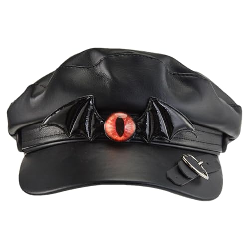 demaxiyad Steampunk-Hut, wasserdicht, Gothic, PU, Steampunk-Hut, dekorative breite Krempe, Newsboy-Mütze für Halloween, Karneval demaxiyad Steampunk-Hut, wasserdicht, Gothic, PU, Steampunk-Hut, dekorative breite Krempe, Newsboy-Mütze für Halloween, Karneval von demaxiyad