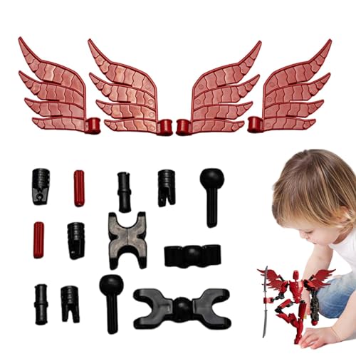 demaxiyad Zubehör für bedruckte Figuren, mit Flügeln bedruckt – Actionfiguren mit mehreren Gelenken, dekoratives Sammlerstück, Anti-Stress-Spielzeug, Dekoration demaxiyad Zubehör für bedruckte Figuren, mit Flügeln bedruckt – Actionfiguren mit mehreren Gelenken, dekoratives Sammlerstück, Anti-Stress-Spielzeug, Dekoration von demaxiyad